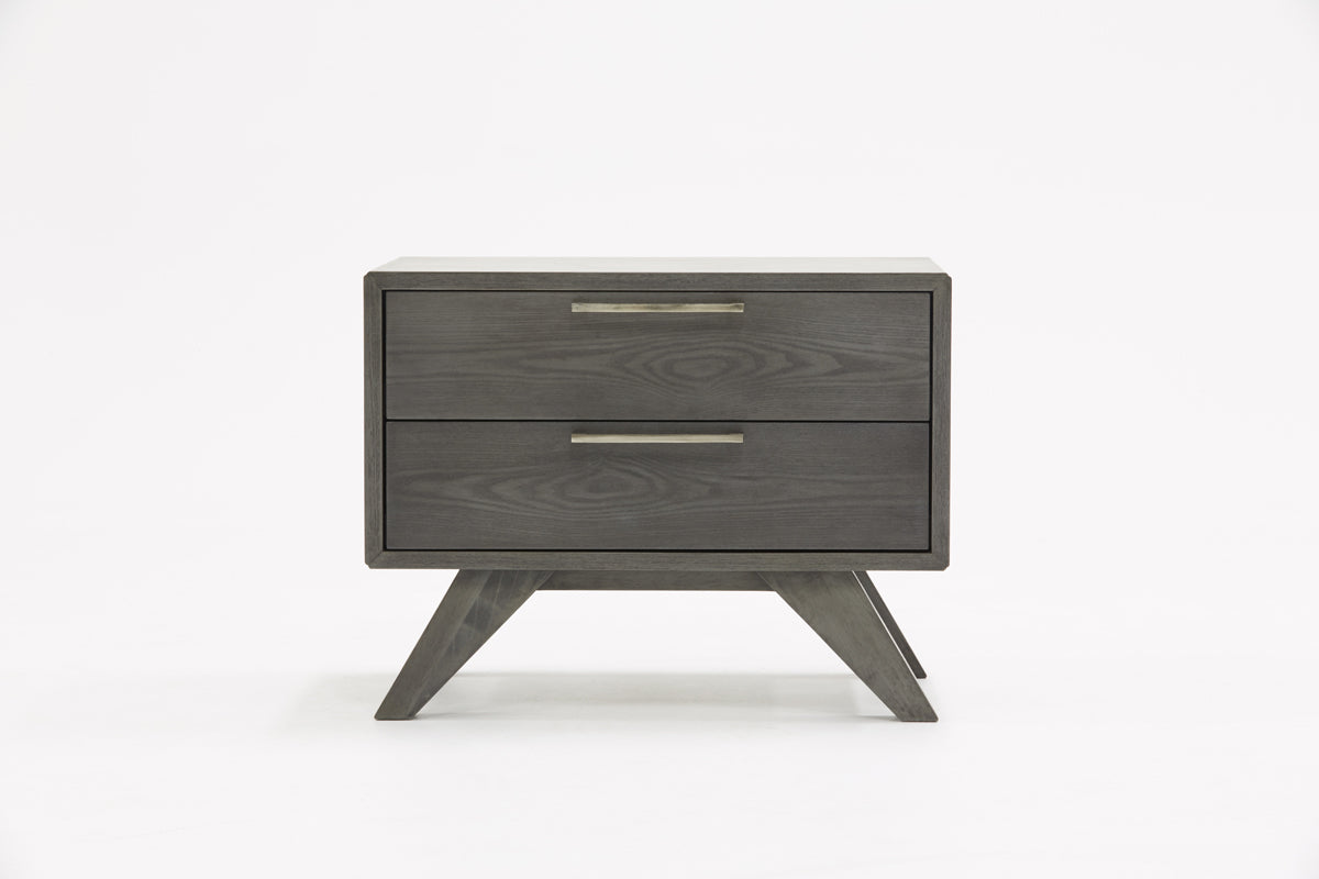 Soria Modern Grey Wash Bedroom Set