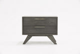 Soria Modern Grey Wash Bedroom Set