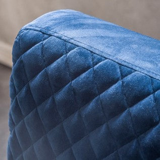 Edmond Modern Blue Velvet & Acrylic Lounge Chair