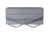 Mielcasa | Grey Modrest Duke Modern Grey & Black Gun Chrome Dresser | SKU VGVCJ1811-D-GRY | MPN: 75868 | Free Delivery & Free Return
