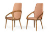 Mielcasa | Walnut Modrest Valier Modern Dining Chair (Set of 2) | SKU VGCS-CH-17019 | MPN: 75877Z | Free Delivery & Free Return