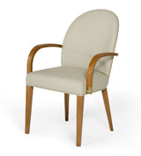 Mielcasa | Beige Modrest Rexford Modern Beige & Walnut Dining Armchair | SKU VGCSACH-17093 | MPN: 75878 | Free Delivery & Free Return