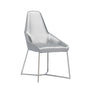 Mielcasa | Grey Modrest Sarah Modern Pearl Grey Leatherette Dining Chair (Set of 2) | SKU VGZAY917-PRL | MPN: 75935Z | Free Delivery & Free Return
