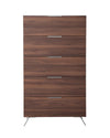 Mielcasa | Walnut Nova Domus Brooklyn Italian Modern Walnut Chest | SKU VGACBROOKLYN-CHEST | MPN: 76002 | Free Delivery & Free Return