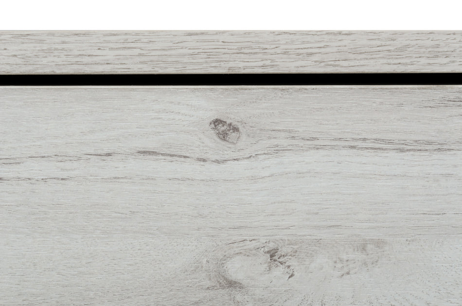 Asus Italian Modern White Washed Oak Nightstand