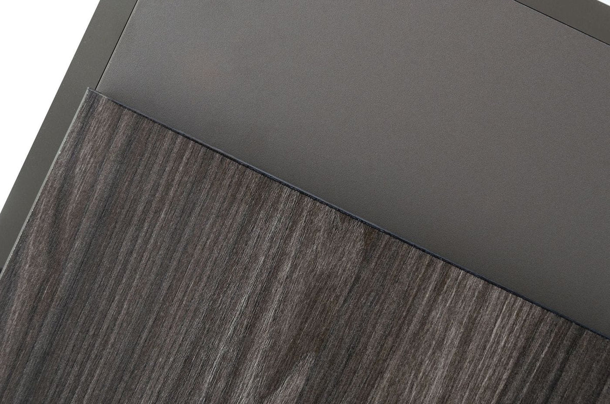 Lucia Italian Modern Elm and Matte Grey Dresser