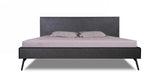 Gaige Eastern King Modern Grey Elm Bed