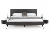Gaige Eastern King Modern Grey Elm Bed