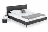 Gaige Eastern King Modern Grey Elm Bed