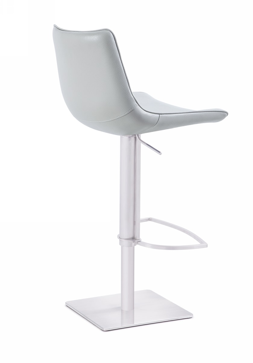 Manning Modern White Adjustable Bar Stool