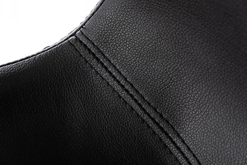 Aaron Modern Black Eco-Leather Bar Stool