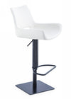 Niles Modern White Adjustable Bar Stool