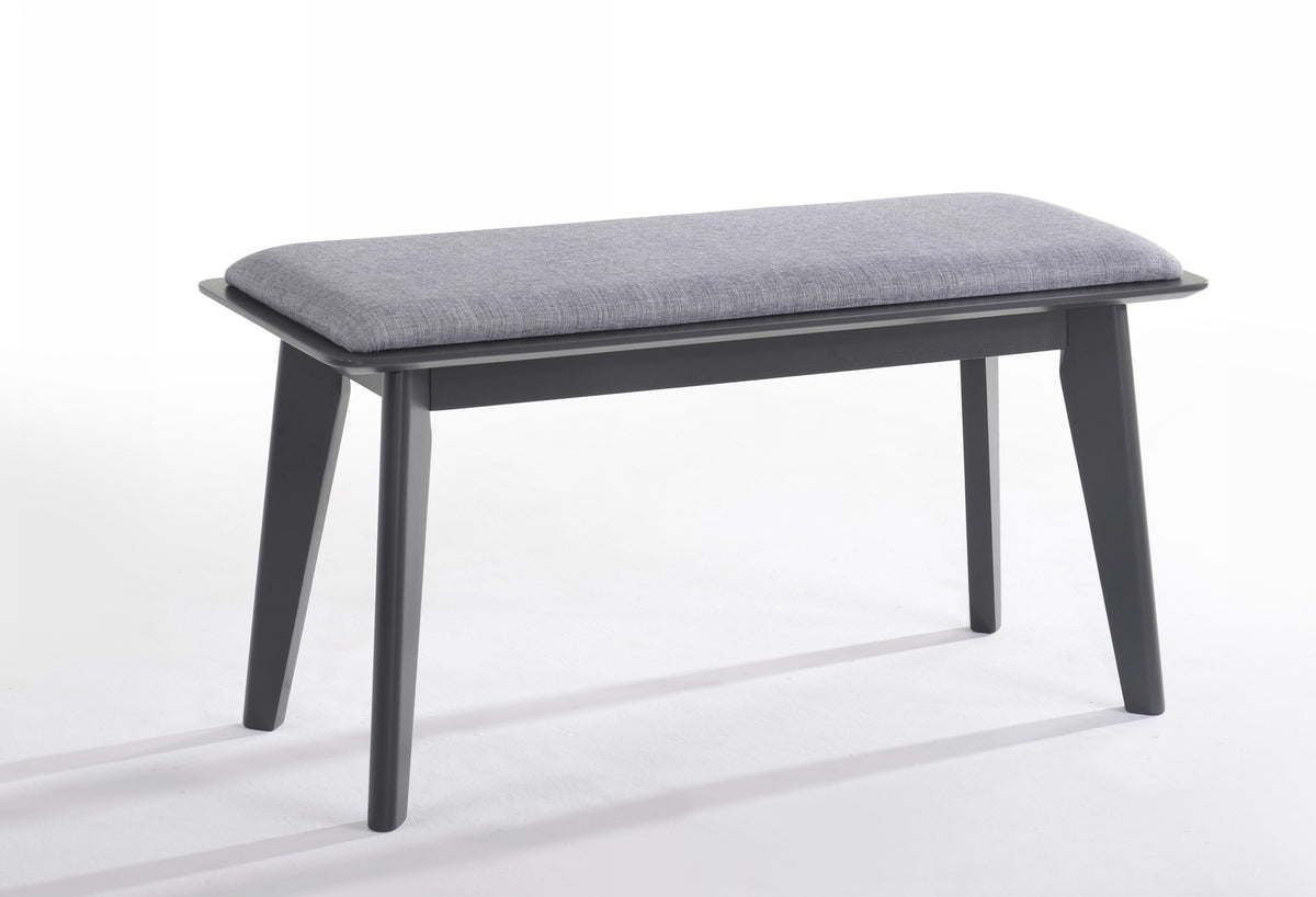 Lillian Modern Grey Bench