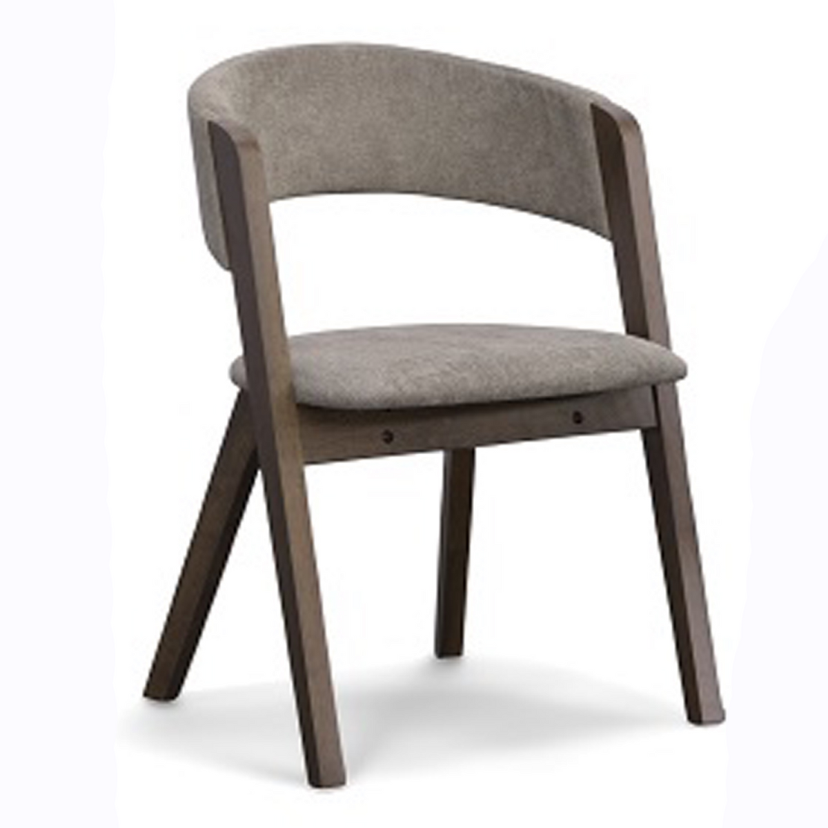Grover Modern Grey & Dark Wenge Dining Chair (Set of 2)