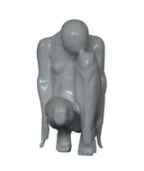 Mielcasa | White Modrest Modern White Kneeling Sculpture | SKU VGTHSZ-0866 | MPN: 76362 | Free Delivery & Free Return