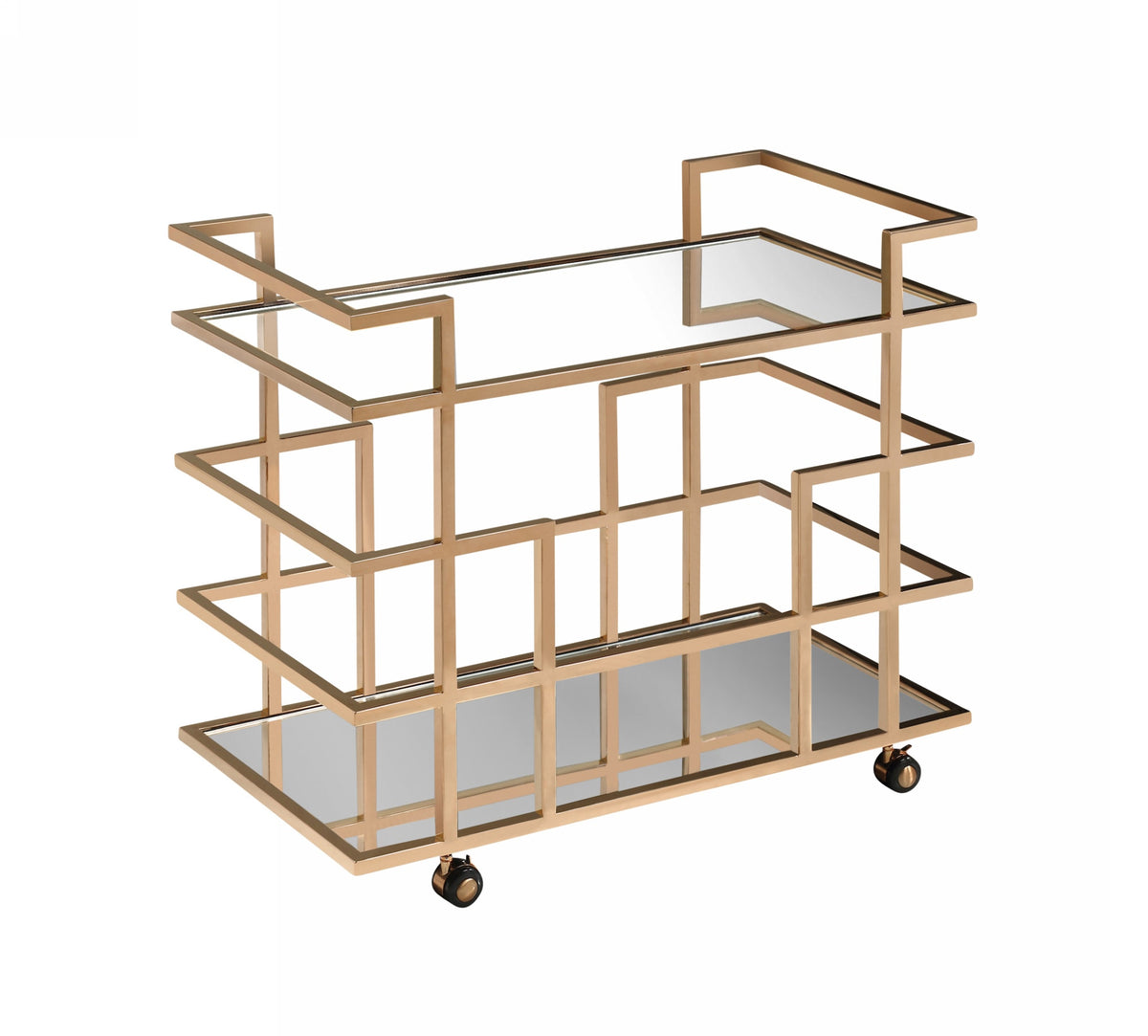 Caleb Rose Gold Wine Rack