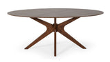 Prospect Modern Oval Walnut Dining Table