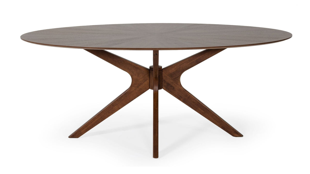 Prospect Modern Oval Walnut Dining Table