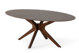 Prospect Modern Oval Walnut Dining Table