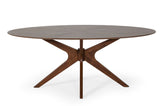 Prospect Modern Oval Walnut Dining Table