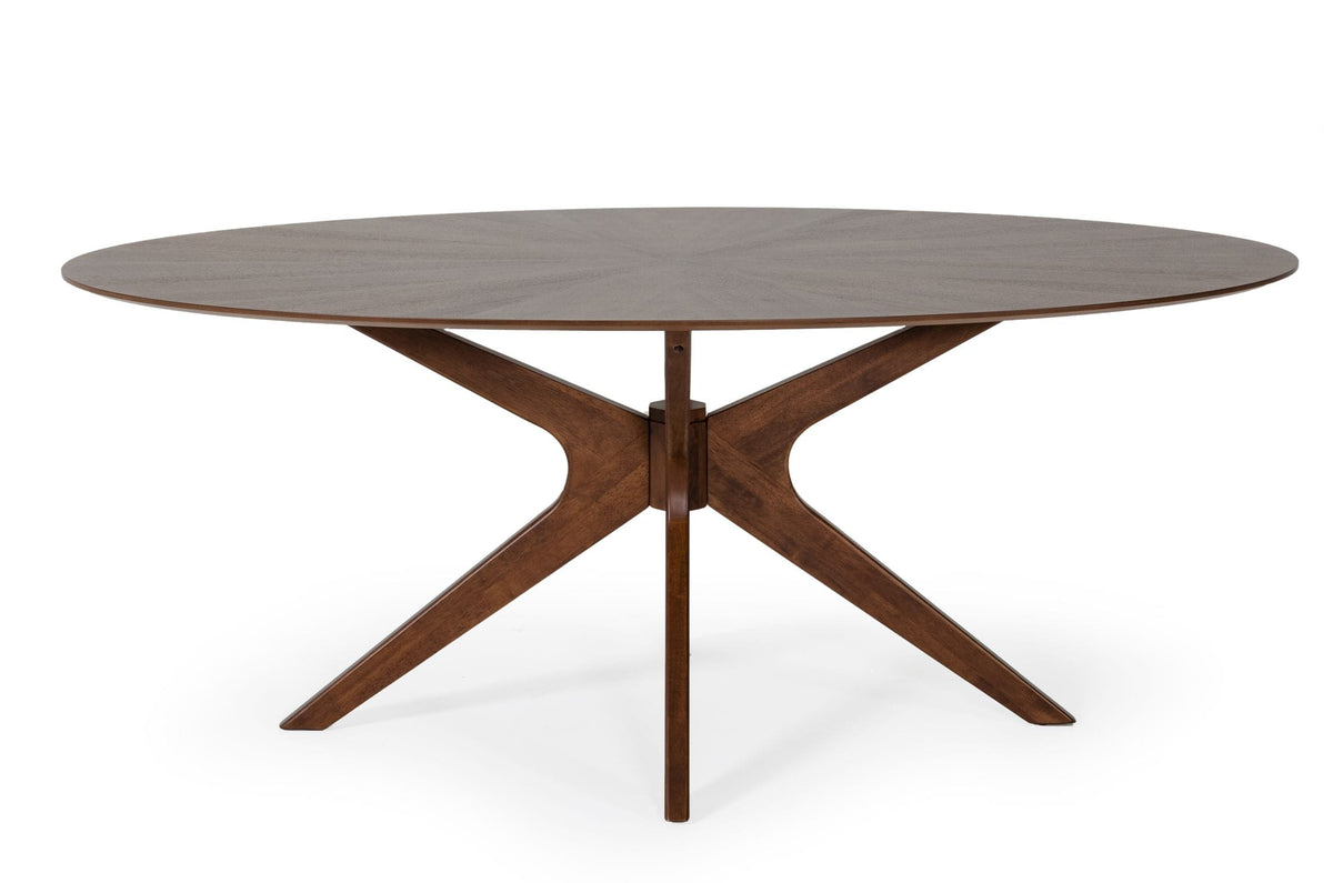 Prospect Modern Oval Walnut Dining Table