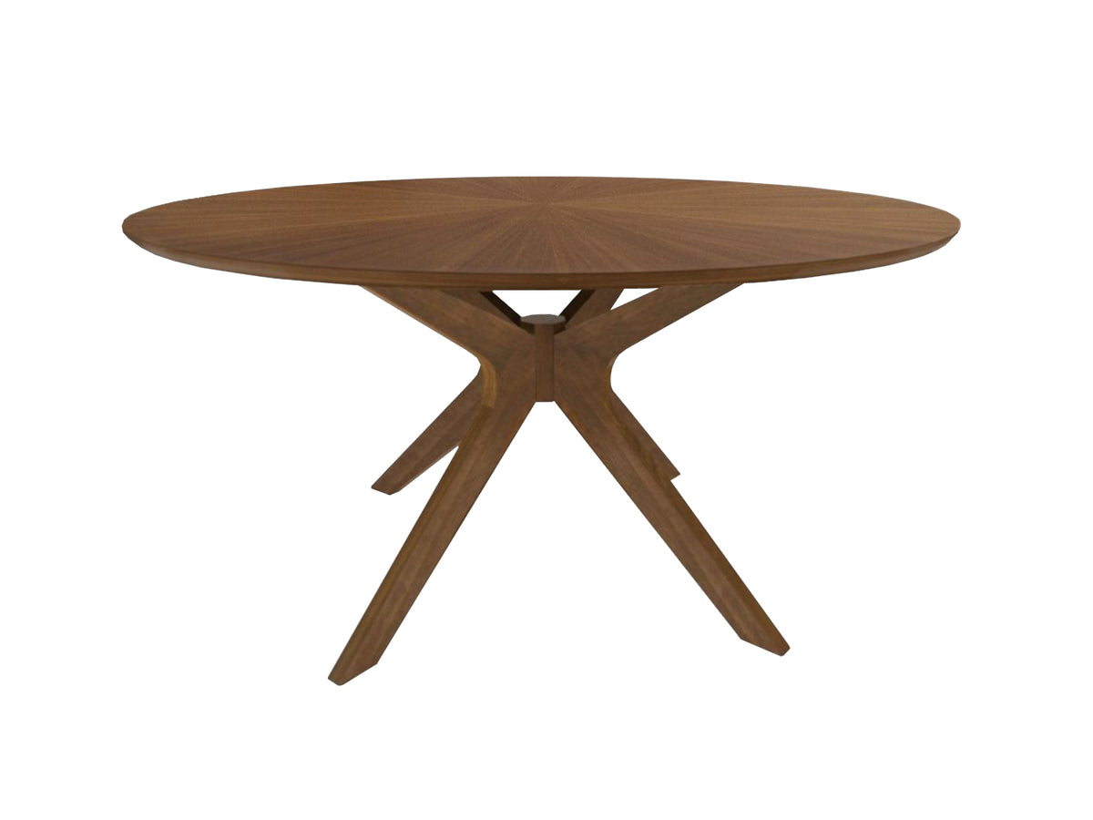 Prospect Modern Round 59" Walnut Dining Table