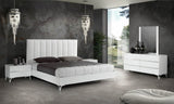 Angela Italian Modern White Eco Leather Bedroom Set