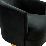 Basalt Modern Black Fabric Accent Chair