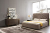 Moontide Glam Beige Velvet and Brushed Brass 4-Piece Bedroom Set