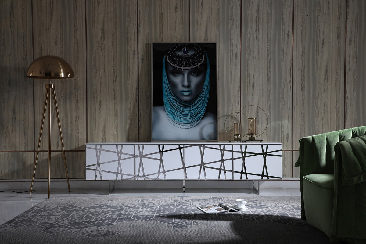 Kilson Modern White TV Stand