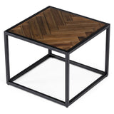 Pasada Industrial Brown Acacia End Table
