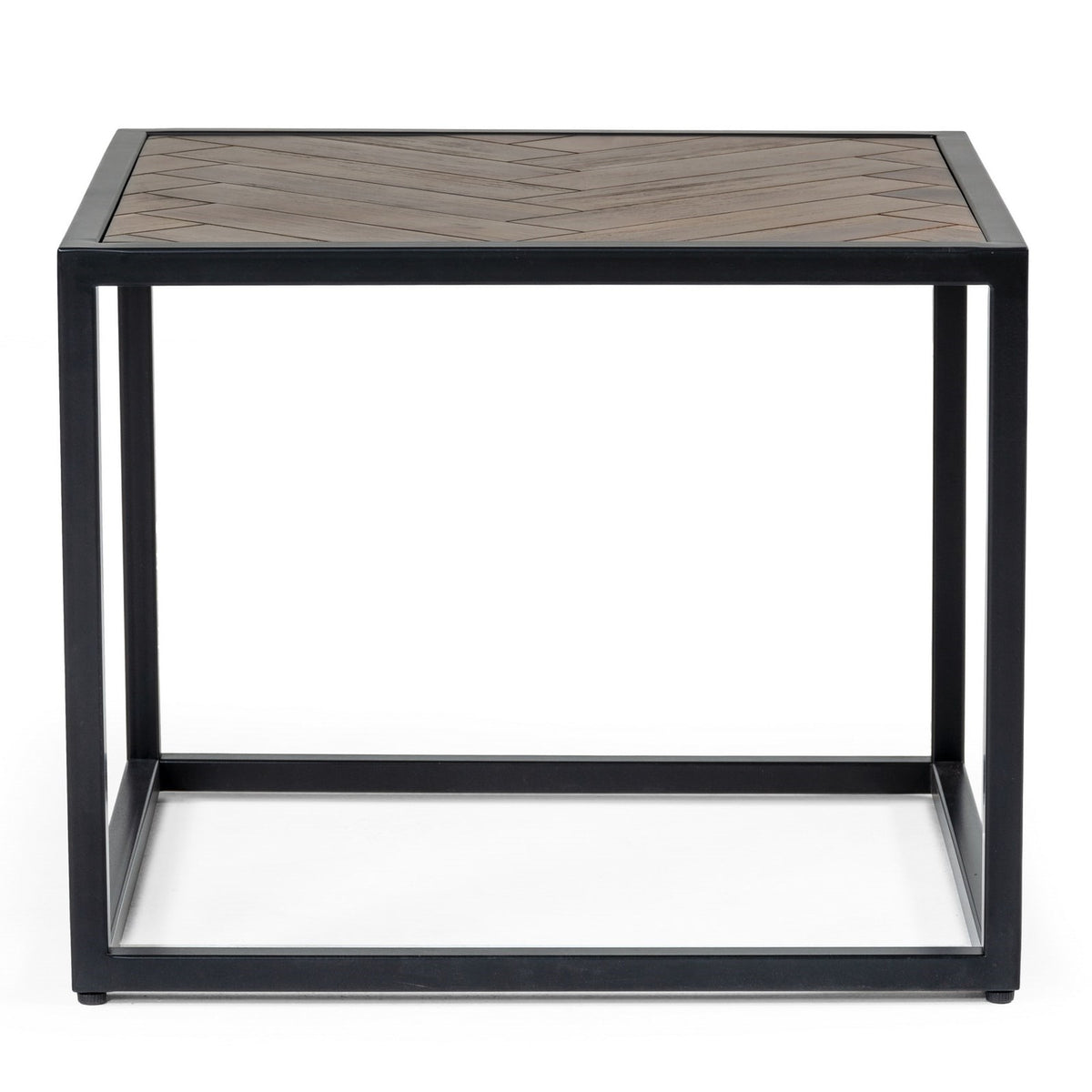 Pasada Industrial Brown Acacia End Table