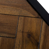 Pasada Industrial Brown Acacia End Table