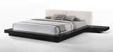 Tokyo Eastern King Contemporary Black and White Platform Bed