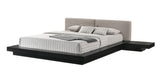 Tokyo Contemporary Black and Grey Platform Bed