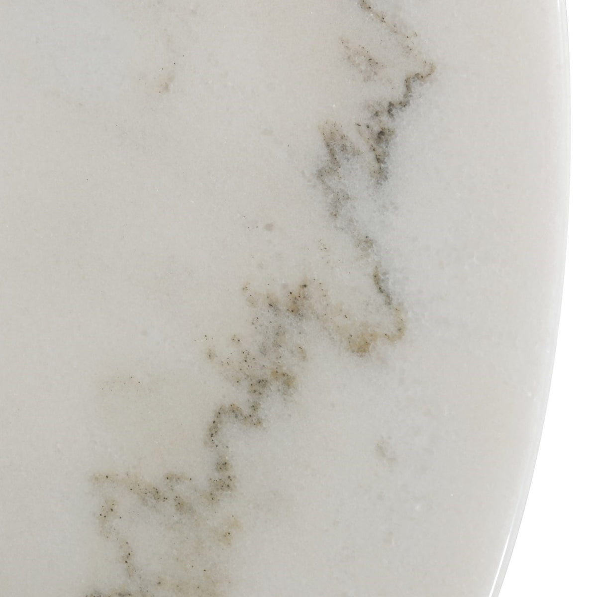 Fairway Glam White Marble and Brushed Gold Bar Table