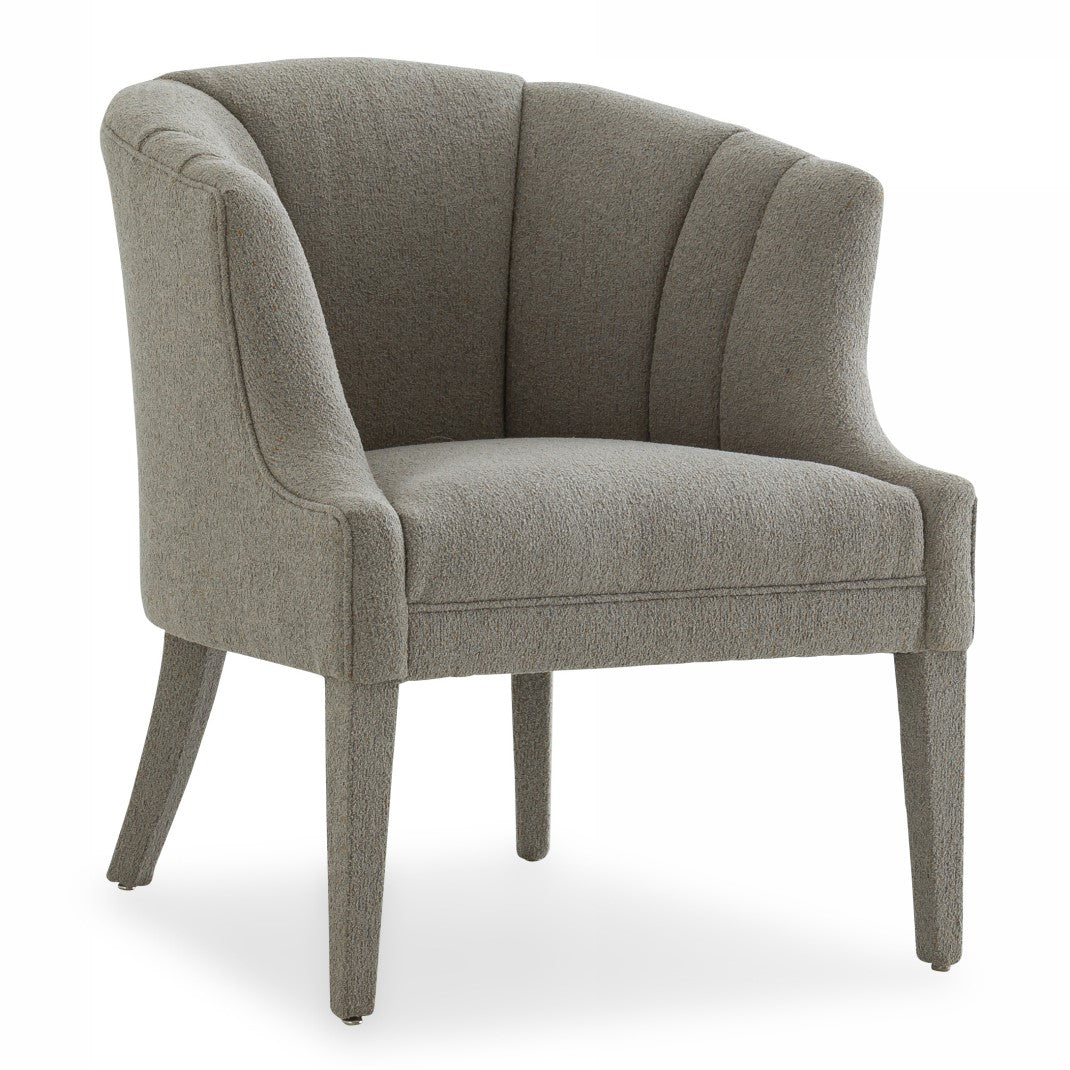 Ladera Glam Grey Fabric Accent Chair