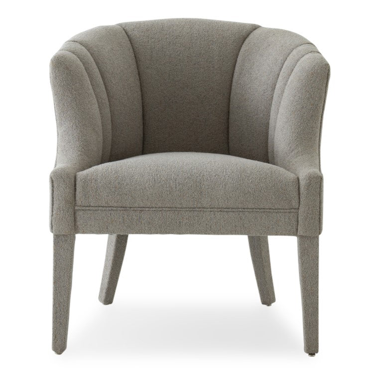 Ladera Glam Grey Fabric Accent Chair