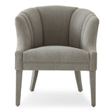 Ladera Glam Grey Fabric Accent Chair