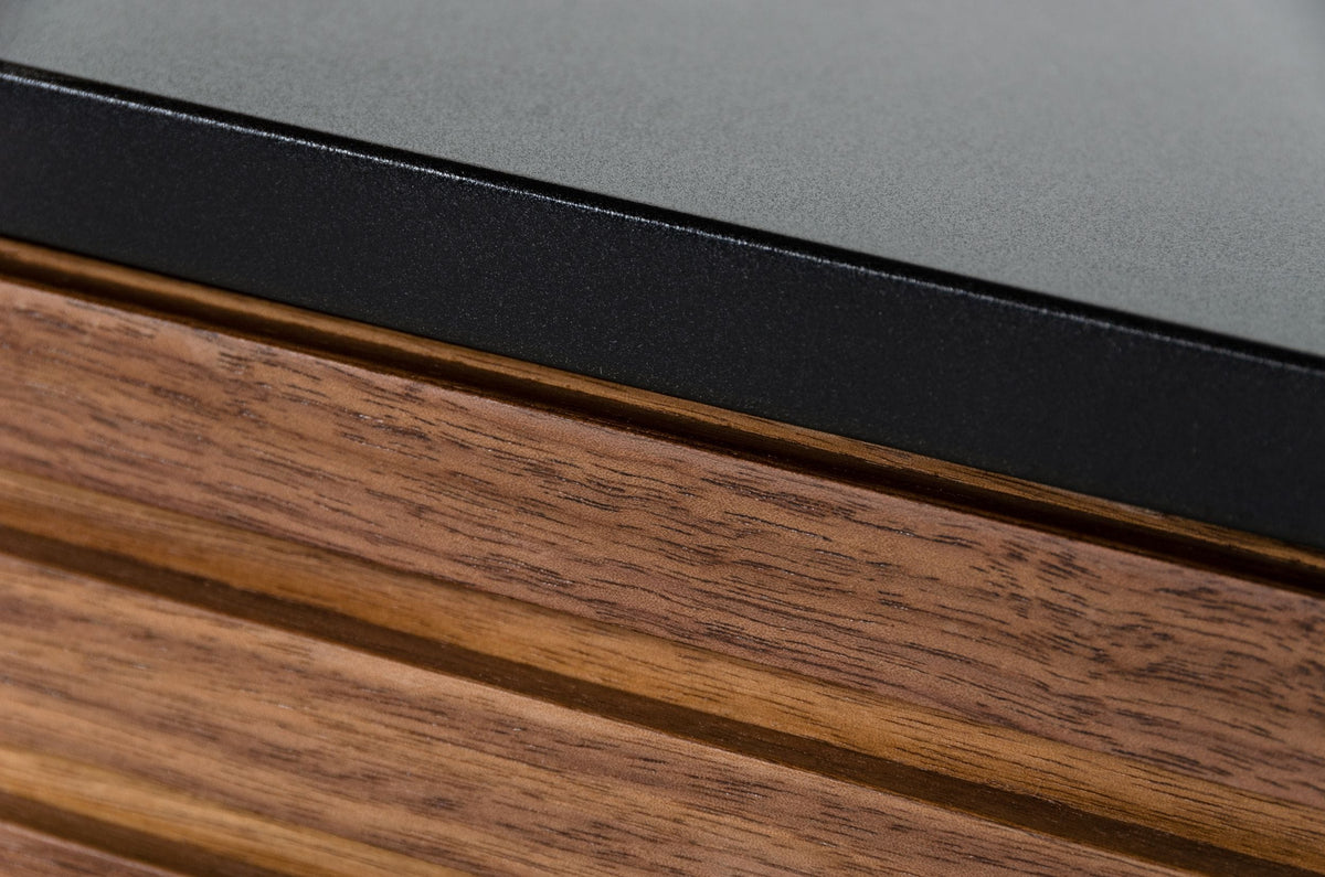 Maggie Modern Walnut and Grey TV Stand