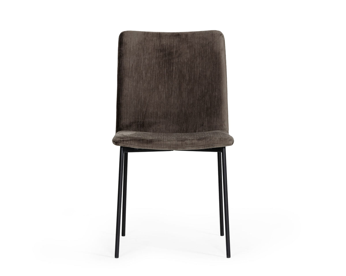 Maggie Modern Black and Brown Dining Chair (Set of 2)