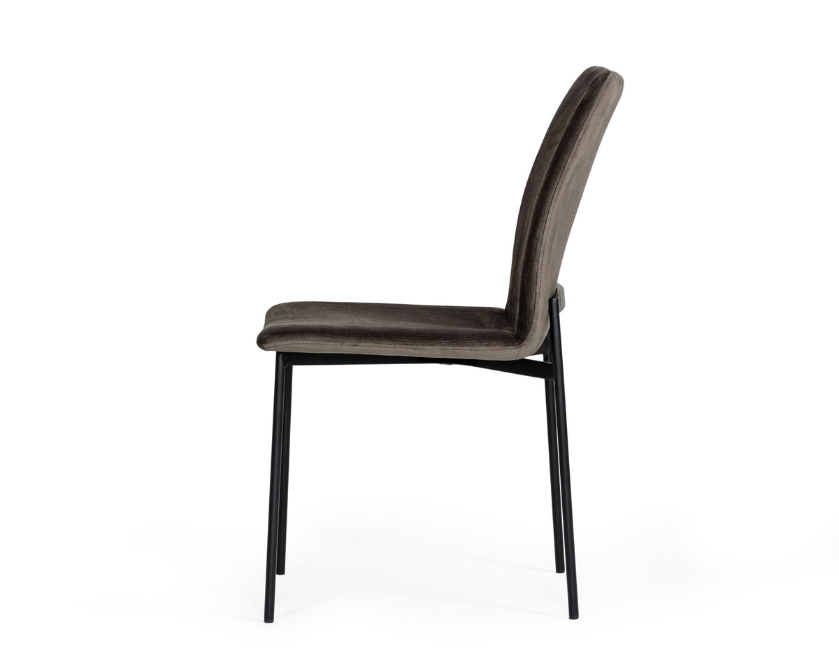 Maggie Modern Black and Brown Dining Chair (Set of 2)