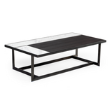 Fargo Modern Ceramic & Grey Walnut Coffee Table