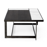 Fargo Modern Ceramic & Grey Walnut Coffee Table