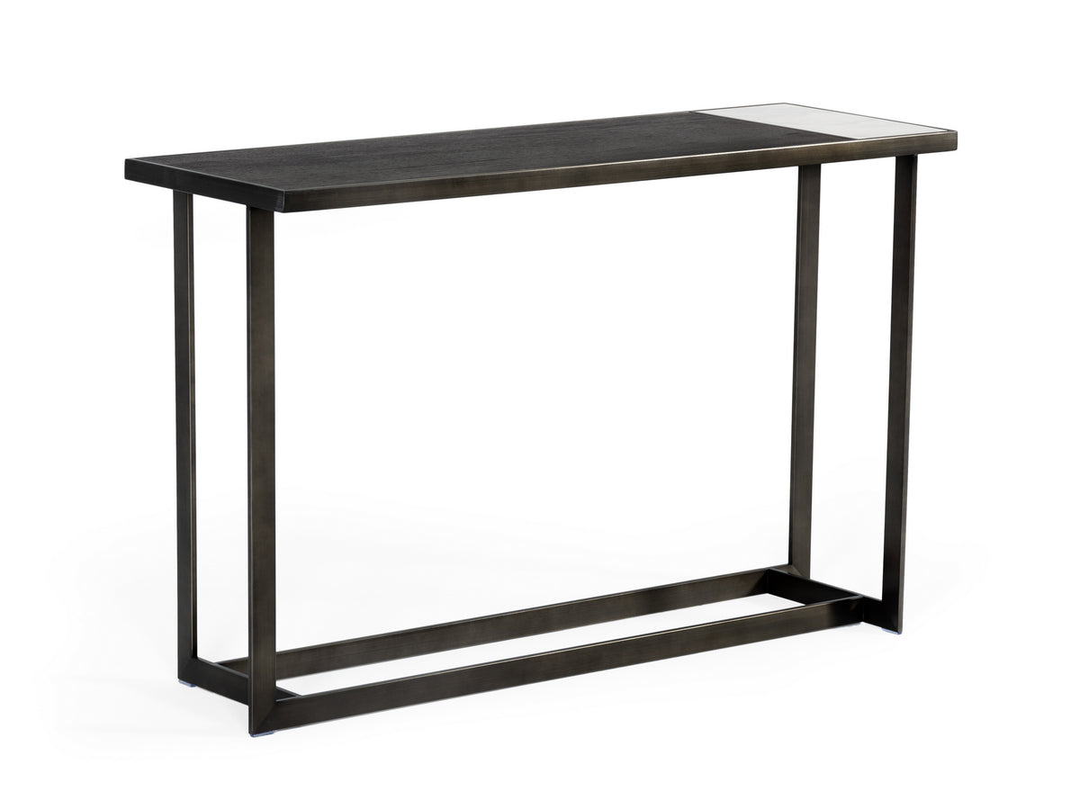Fargo Modern Ceramic & Grey Walnut Console Table