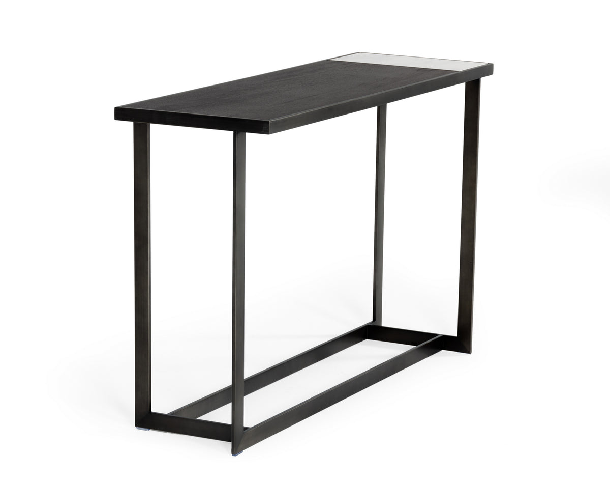Fargo Modern Ceramic & Grey Walnut Console Table