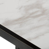 Fargo Modern Ceramic & Grey Walnut Coffee Table