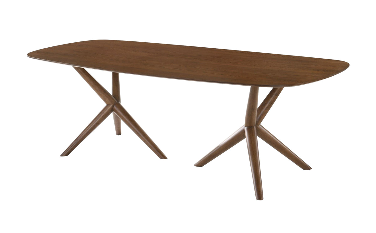 Utah Modern Walnut Rectangular Dining Table