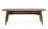 Ackley Modern Walnut Rectangular Dining Table