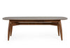 Ackley Modern Walnut Rectangular Dining Table